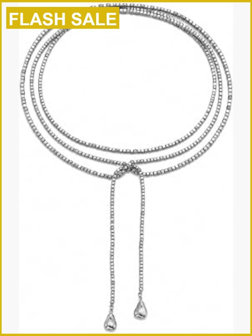 Adjustable Lariat Y-Shaped Beaded Wrap Necklace, Long Gold Tie Choker, Multi-Way